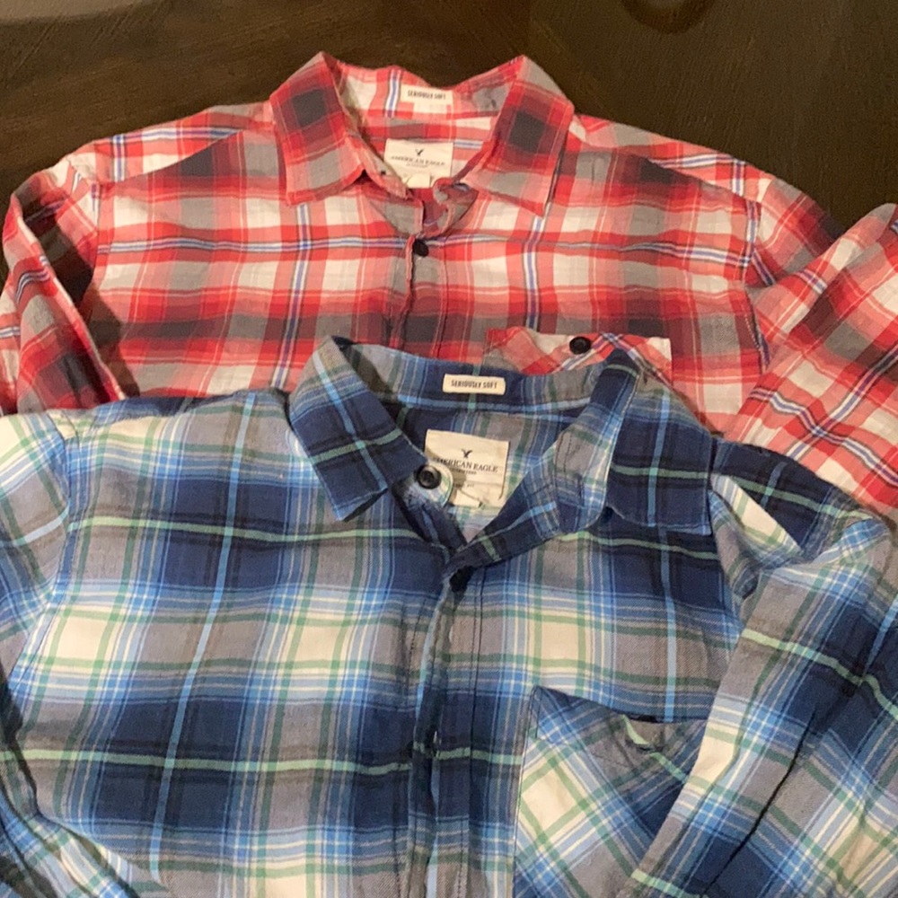 American Eagle, classic-fit, long-sleeve shirts